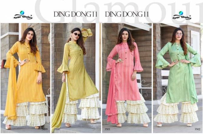 Your Choice Ding Dong 11 Heavy Exclusive Wear Silk Fancy Designer Salwar Suits Collection